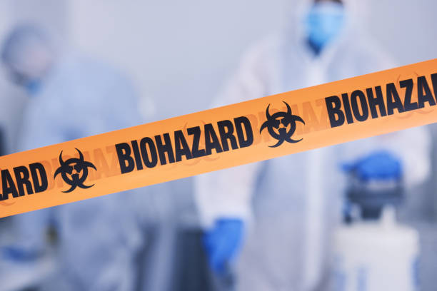 Professional Biohazard Cleanup technician working in Clinton, AR